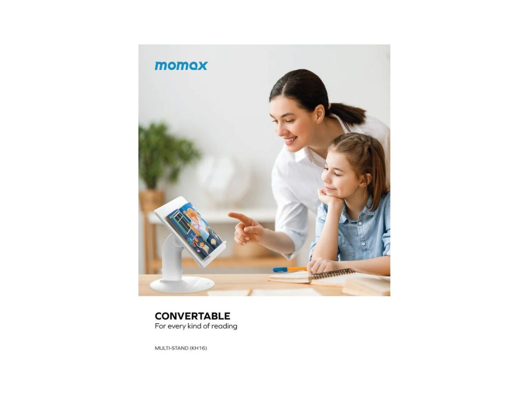 Momax Adjustable Reading Multi-Stand KH16W - White Momax Adjustable Reading Multi-Stand KH16W - White